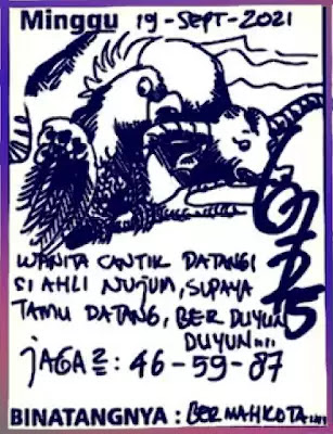 Prediksi Syair Hk 19 September 2021 Pangkalantoto