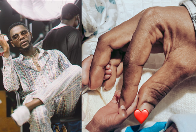 Singer Kizz Daniel welcomes a set of twins on his 27th birthday (Photos)