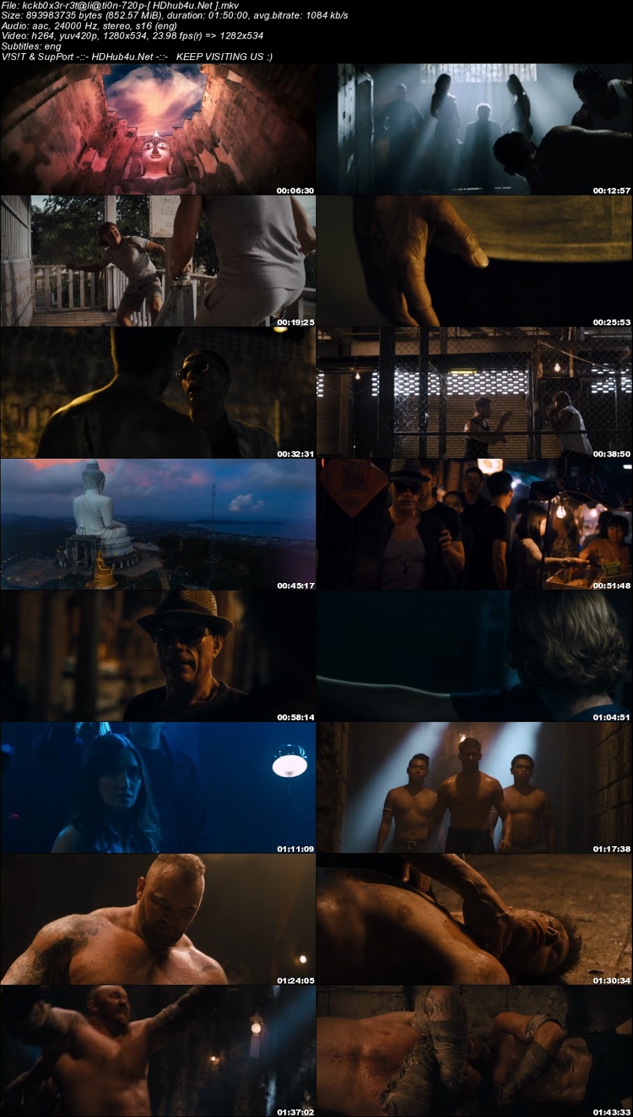 Kickboxer Retaliation 2018 300MB English 480p WEBRip Esubs Download