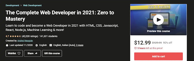 dfgh The Complete Web Developer in 2021: Zero to Mastery