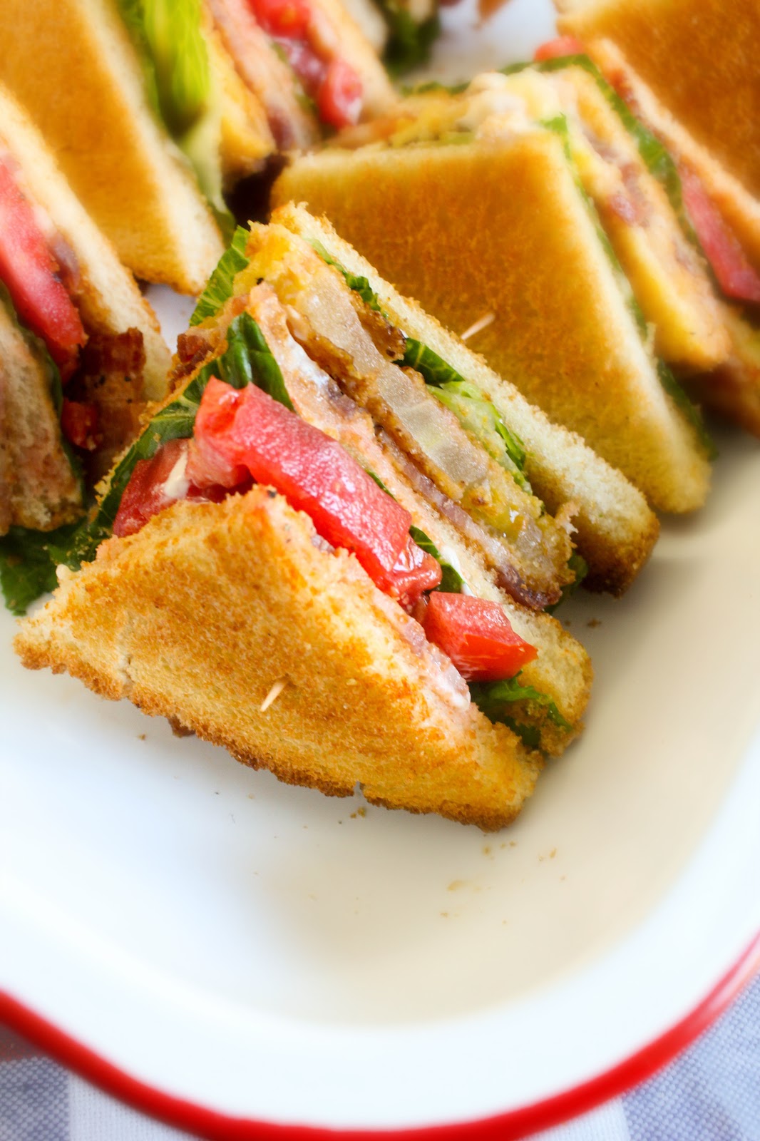 Fried Green Tomato, Bacon and Pimento Sandwich