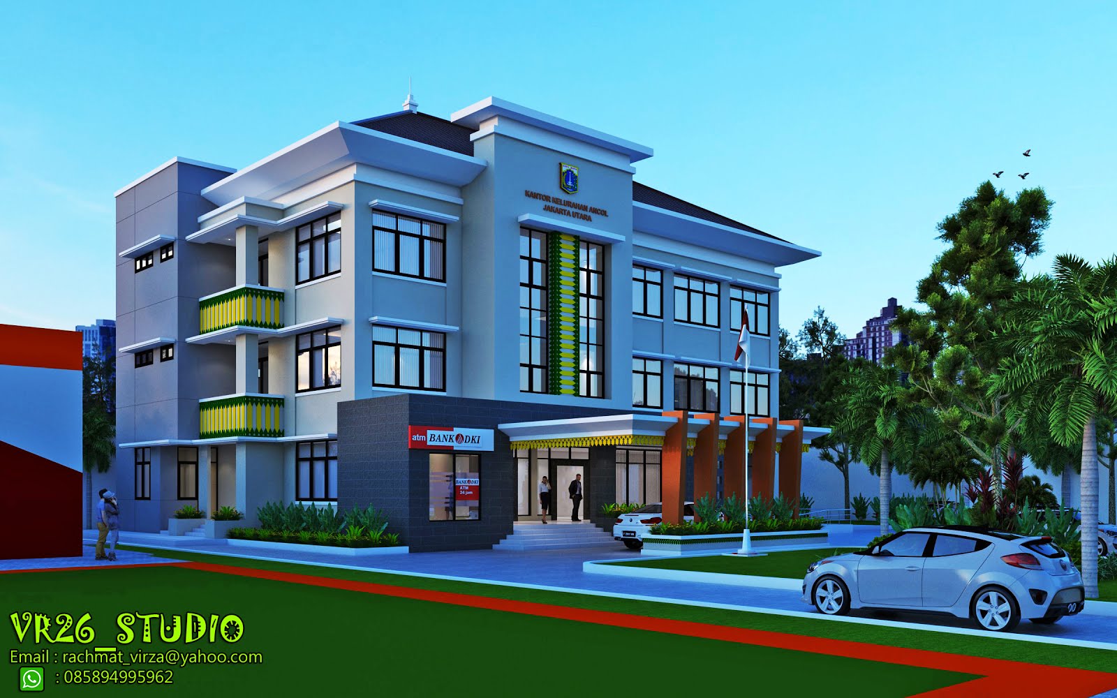 Desain Rumah Kantor Minimalis