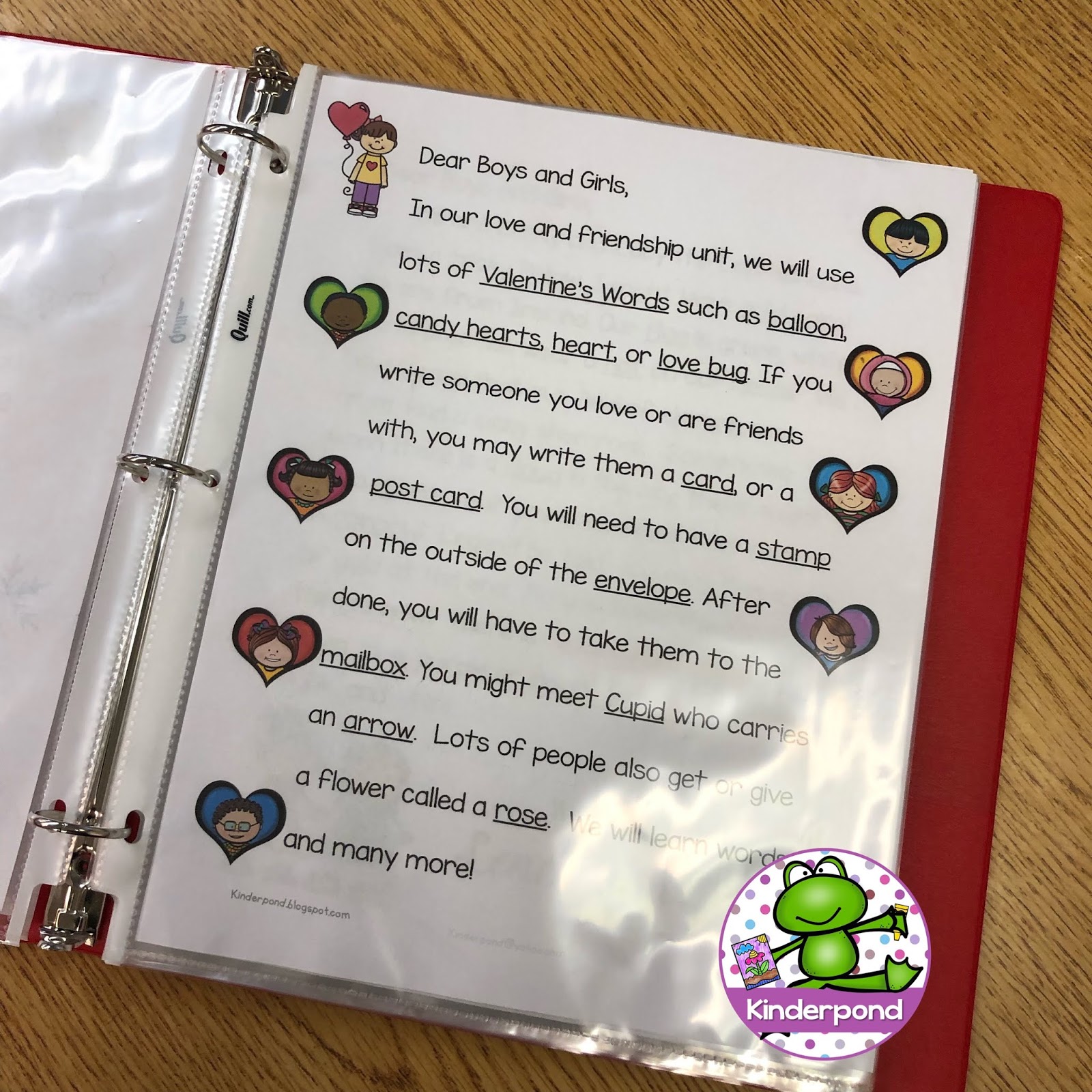 Kinderpond: Classroom Letters