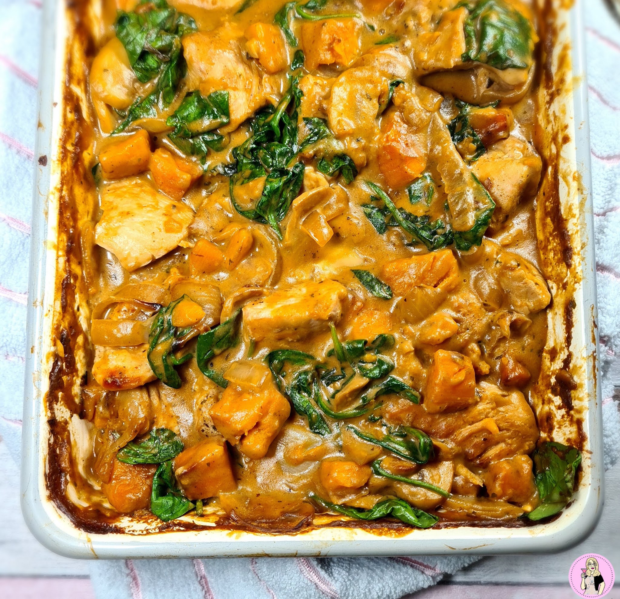 Chicken, Sweet Potato & Spinach Bake Recipe | Slimming Friendly ...