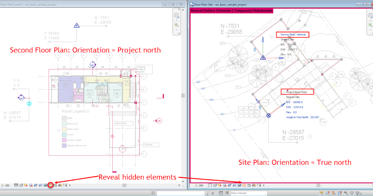Project Base Point and Survey Base Point, the 2 different Coordinate