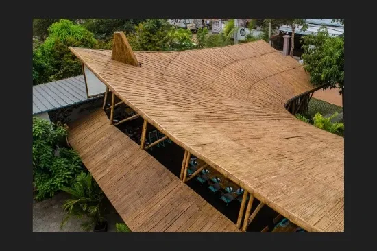 desain warung kopi sederhana dari bambu desain warung kopi dari bambu