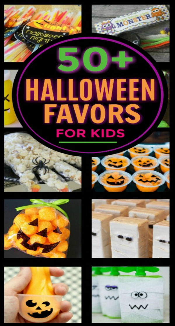 30+ Halloween treats and favors for kids that AREN'T CANDY! #halloweenpartyideas #halloweenpartyfavors #noncandyhalloweentreats #growingajeweledrose #kidshalloweenparty