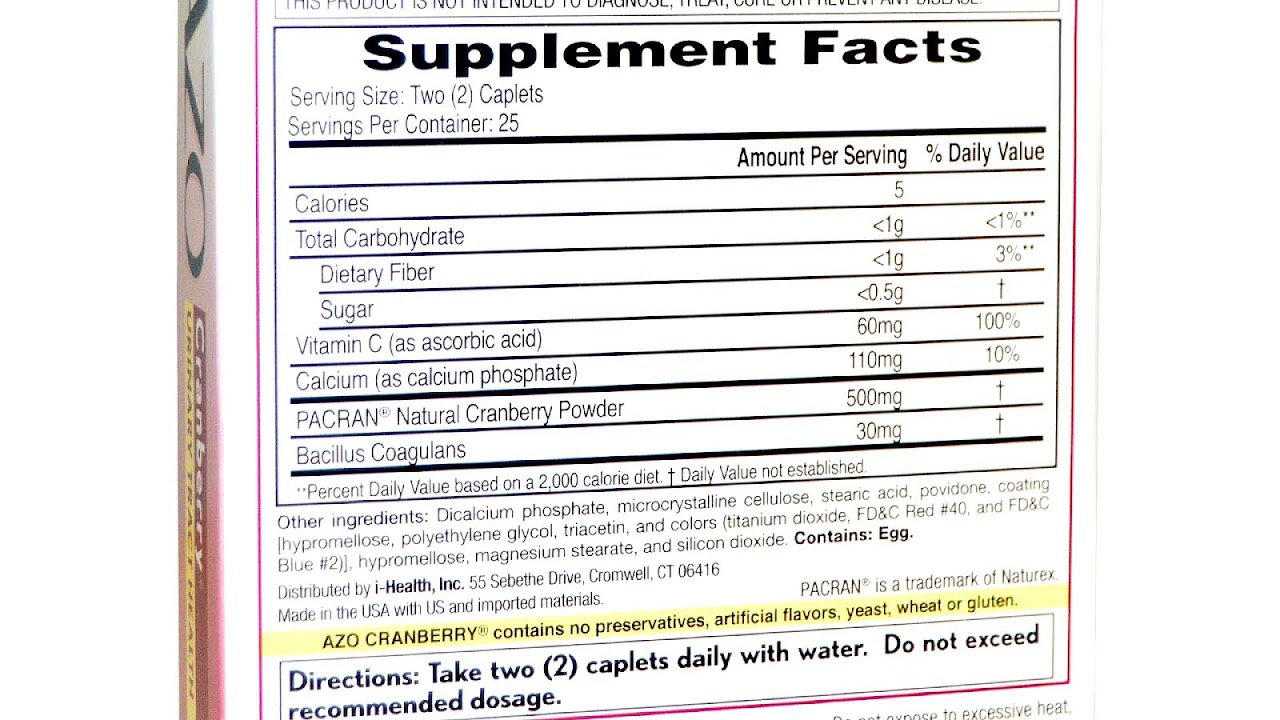 Azo Cranberry Pills Side Effects Effect Choices