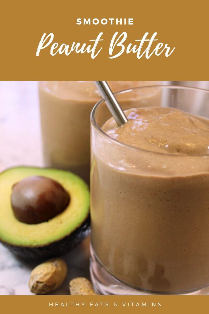 Avocado smoothie peanut butter