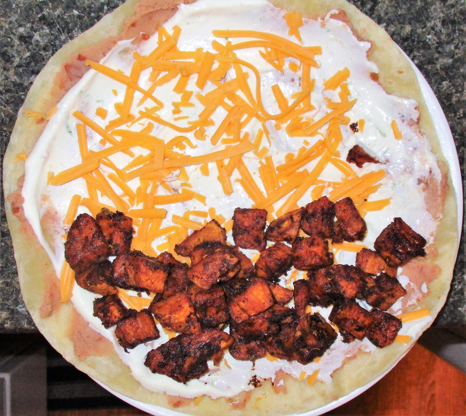 Christine's Cooking Roasted Yam Burritos