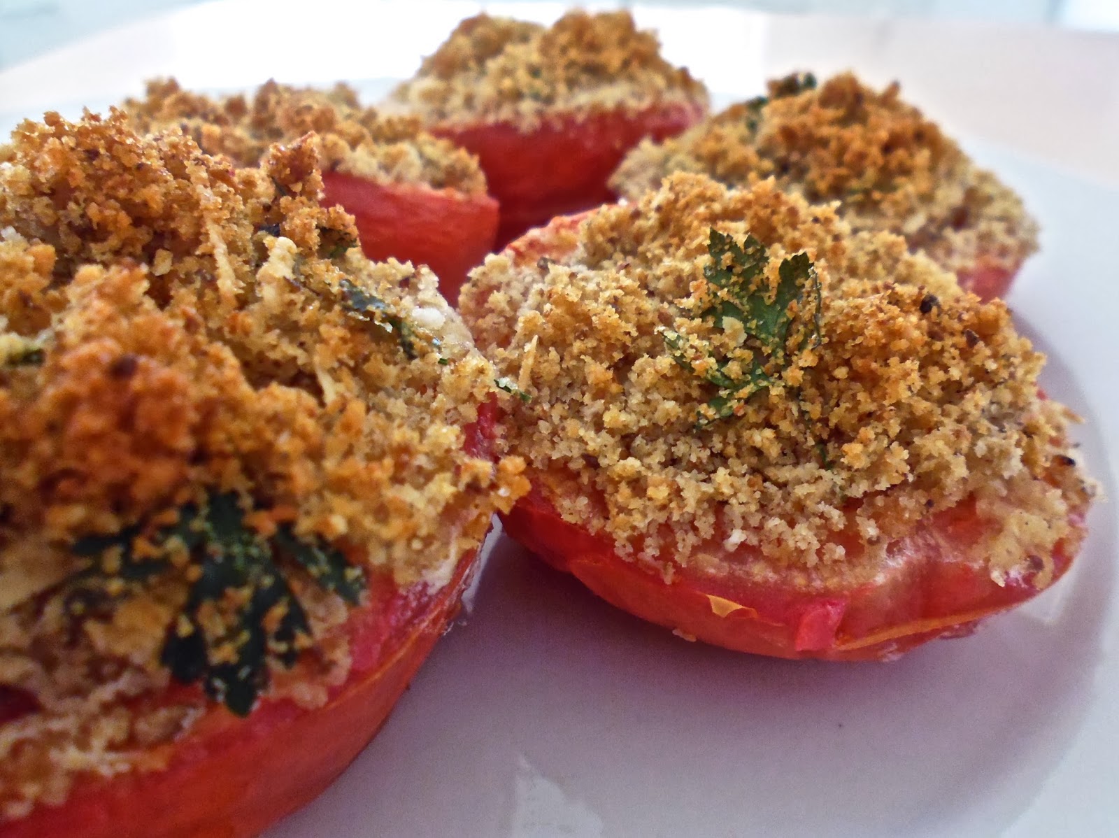 Tomatoes au Gratin - Pomodori Gratinati | Live Italian