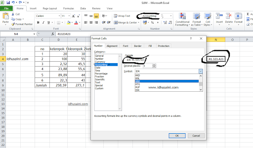 Fungsi Menu Number Pada Excel Husaini Blog Fungsi Menu Number Pada Excel Husaini Blog