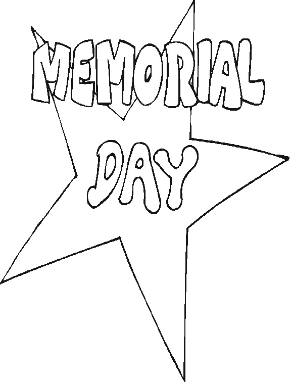  day coloring pages. Free memorial day coloring page with star title=