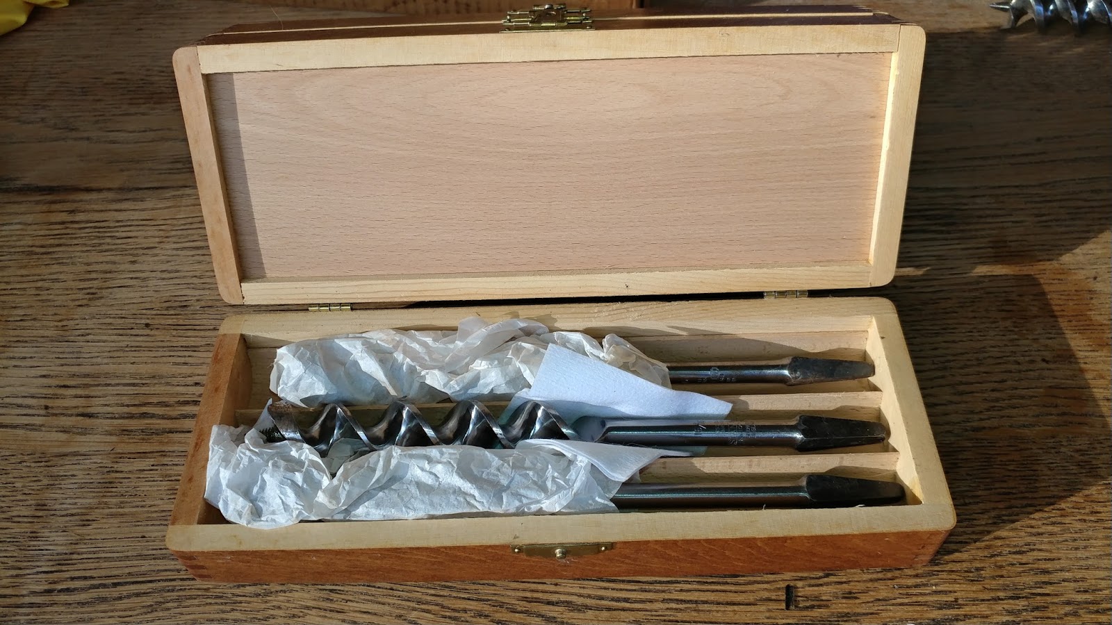 Tool Box, Auger or Drill Bit Box, Russell Jennings Company