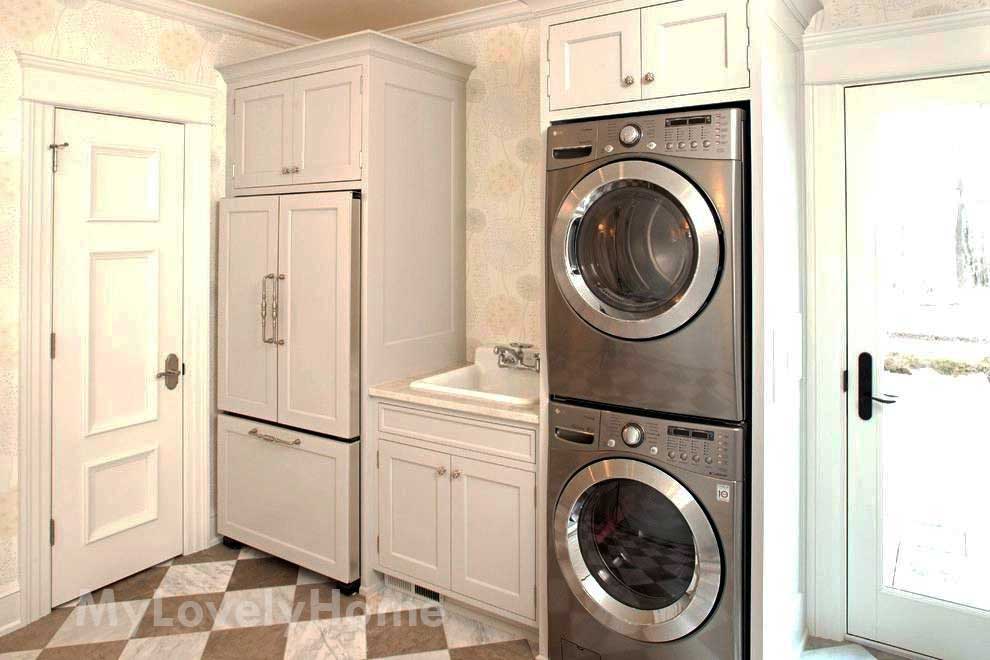 Stackable Washer and Dryer Washing Machine Placement Ideas