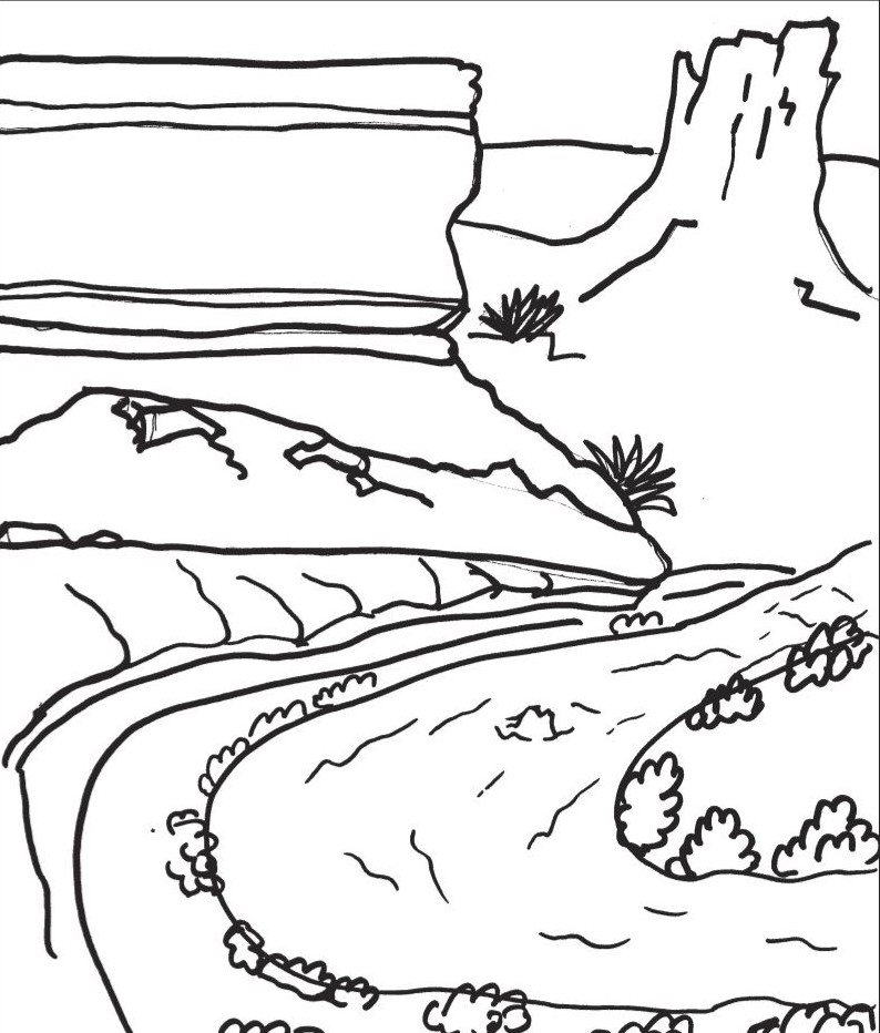 zion national park coloring pages - photo #4