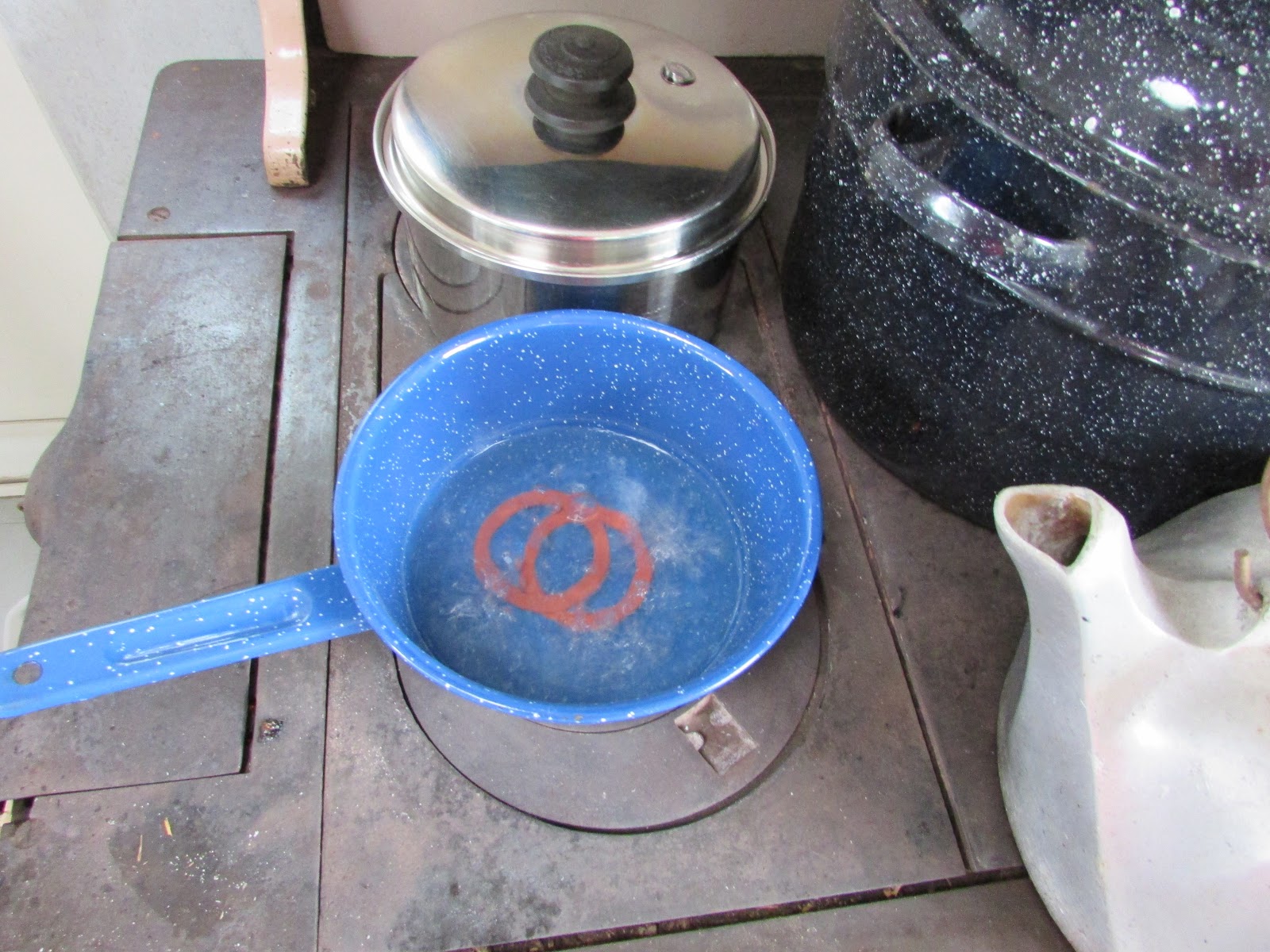 Wood Cookstove Cooking How to Can Using Glass Canning Lids and Top