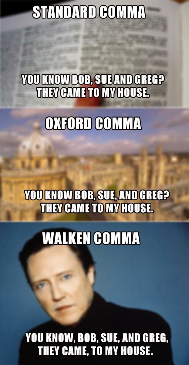 Lady (Legal) Writer The Walken Comma