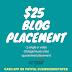 $25 BLOG PLACEMENT