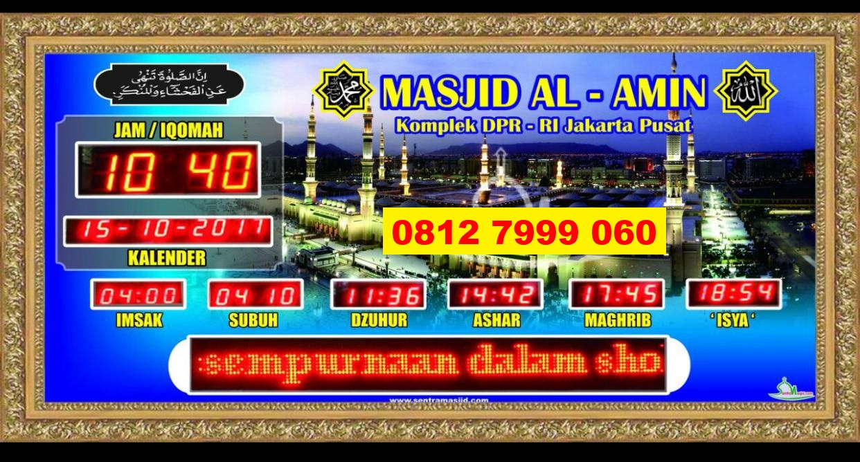 Jual Jam Jadwal Sholat Digital Masjid WA 0811 7999 694 TOKO JAM JADWAL SHOLAT DIGITAL MASJID