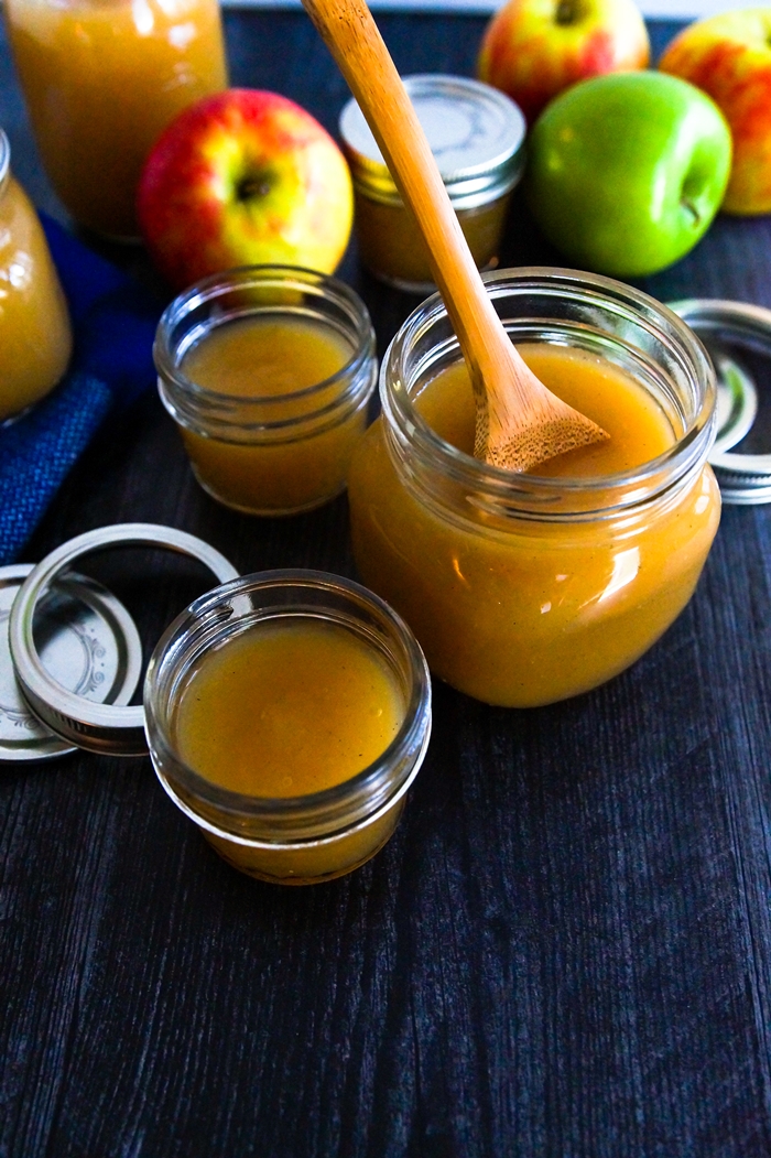 how to make Instant Pot Applesauce | bakeat350.net for The Pioneer Woman Food & Friends
