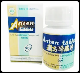 Jual obat tekanan darah tinggi (hipertensi) anten tablets ancom herbal cina di surabaya