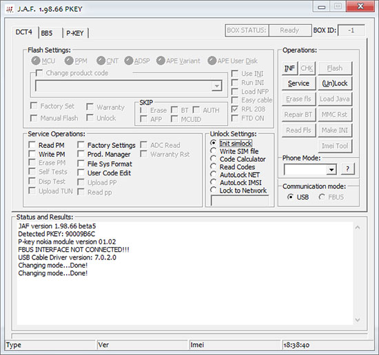 JAF 1.98.66 Build 5 Screenshot JAF 1.98.66 Build 5 Full Download
