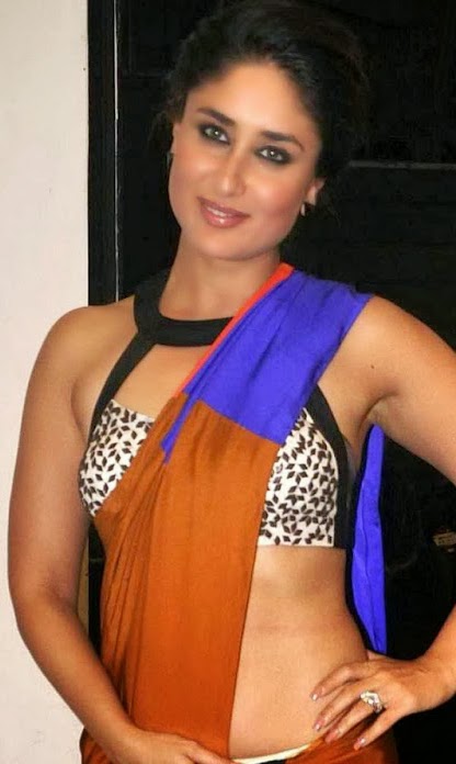 Kareena Kapoor Sizzling In Sexy Saree Sleevless Low Cut