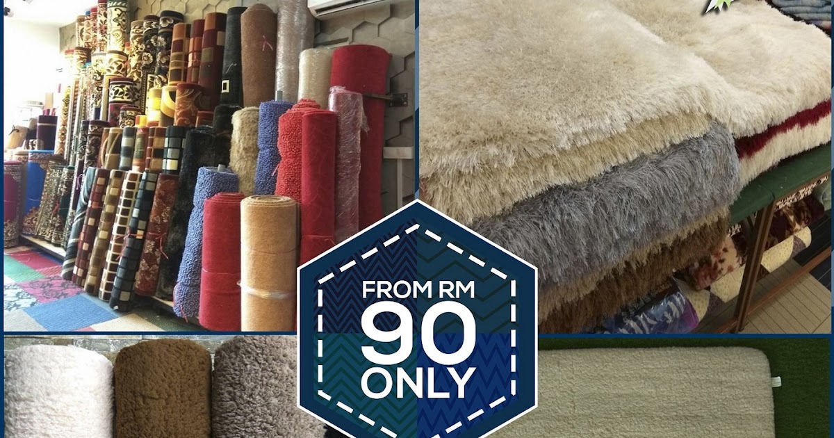 KARPET BULU LEMBUT DAN TEBAL DI MALAYSIA SHAGGY RUG CARPET CHEAP AND SOFT