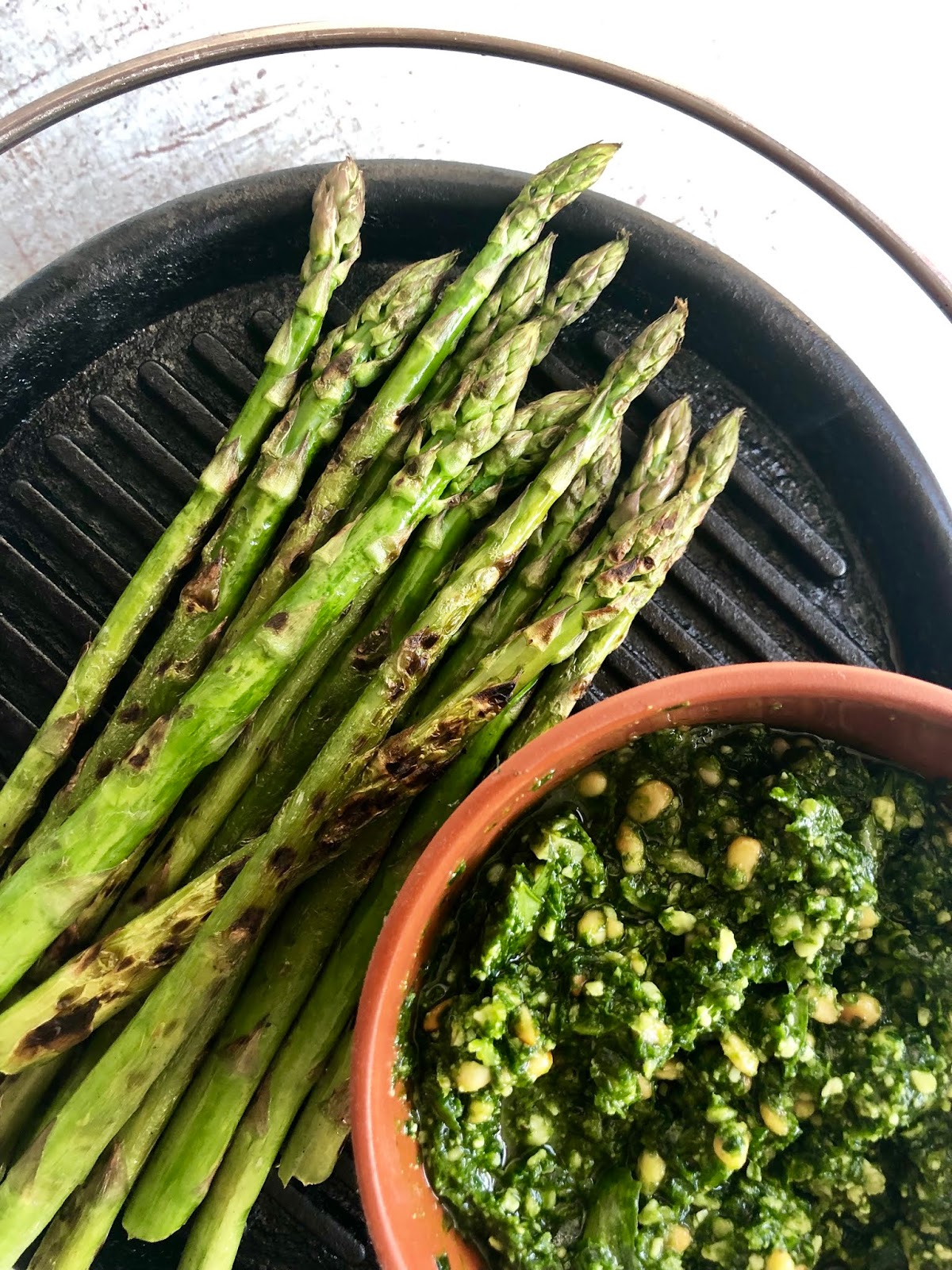 Pan Fried Gnocchi with Scottish Asparagus and Wild Garlic Pesto