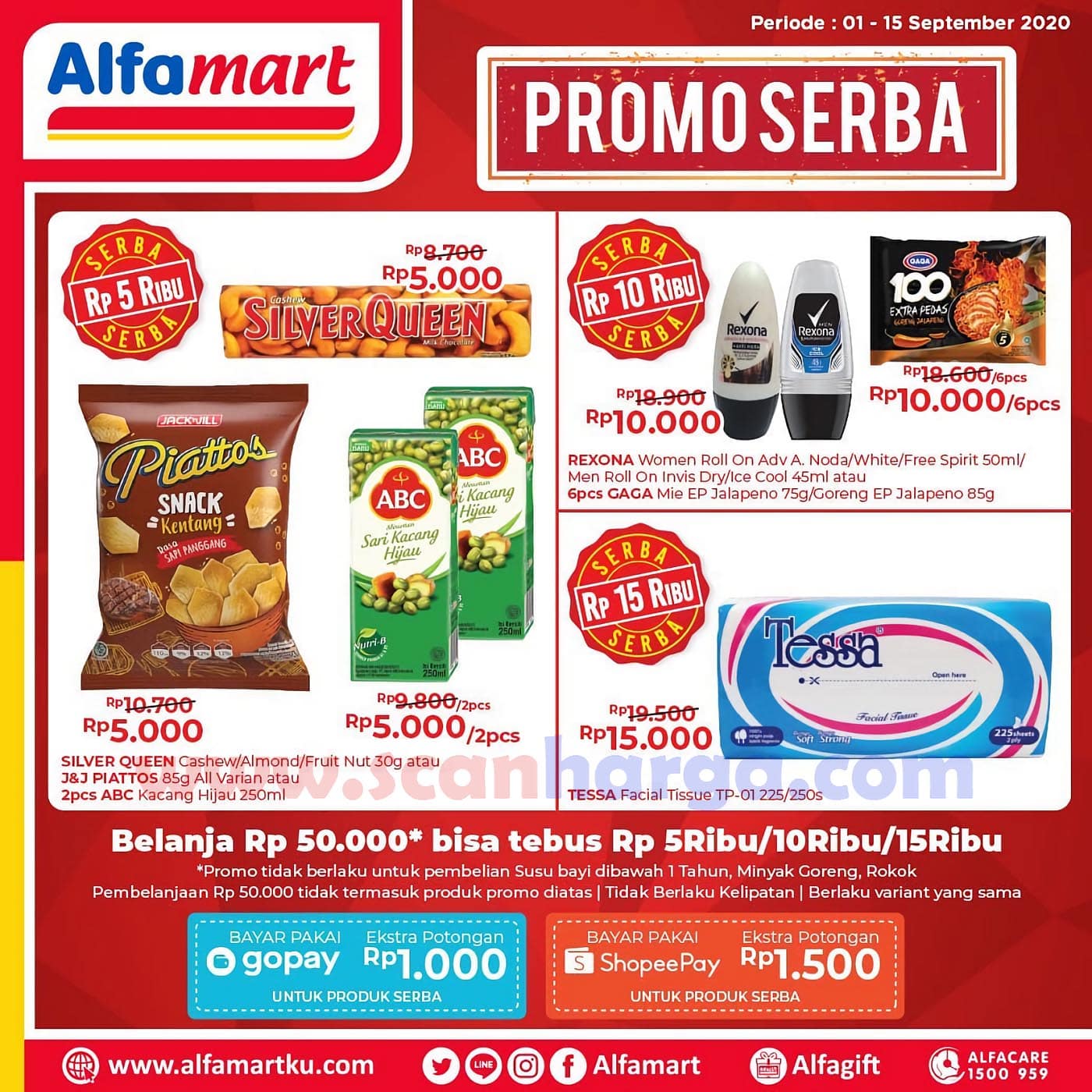 Promo ALFAMART  TERBARU Katalog Harga  Serba 10Ribu 15Rb 