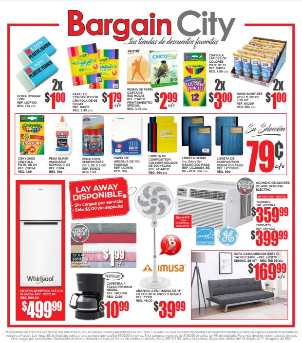 Ahorros Diarios Usando Cupones Especiales en las tiendas Bargain City