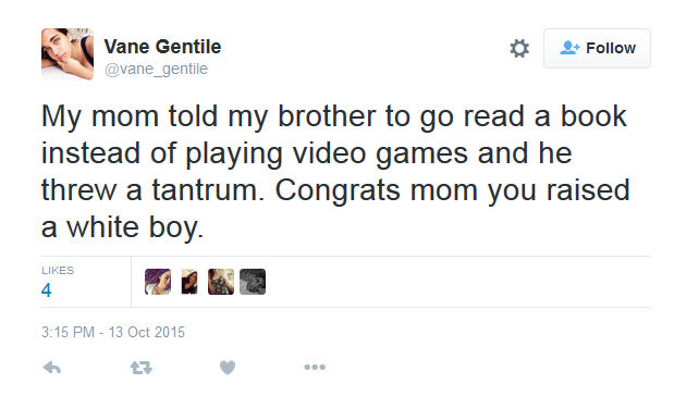 White boys hate books Go read a book instead of playing video games white boy