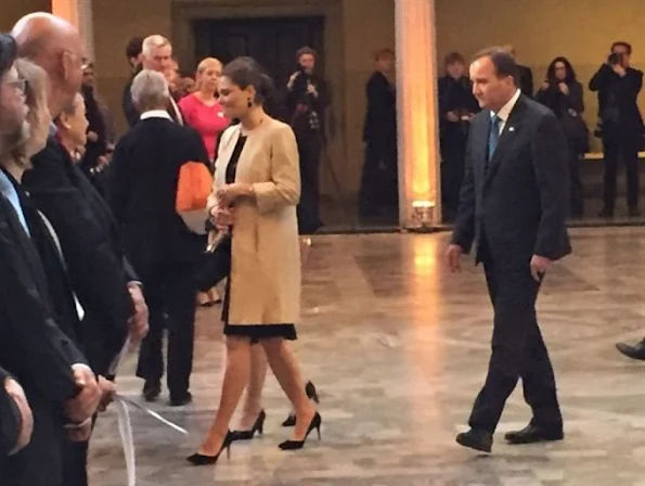 Crown Princess Victoria of Sweden attended as a audience a conference on refugee issue which is attended by UN General Secretary Ban Ki-Moon