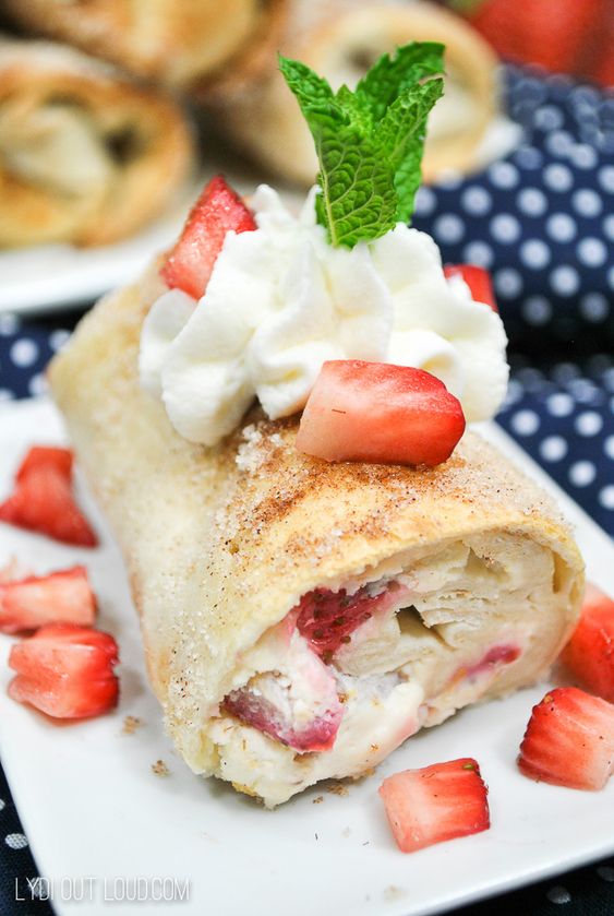 STRAWBERRY CHEESECAKE CHIMICHANGA RECIPE