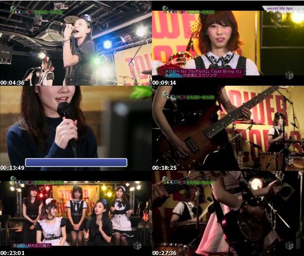 [TV-Variety] BAND-MAID® – M-ON! ZOOM UP! – 2017.01.22