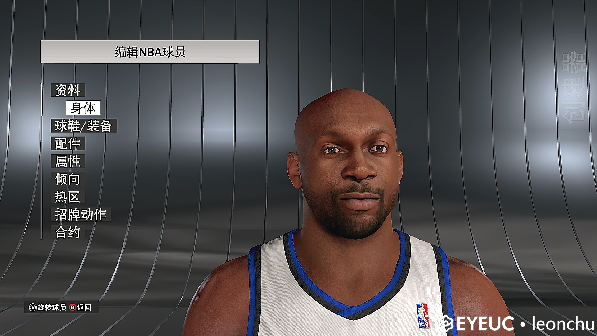 NBA 2K22 Anthony Johnson Cyberface 200810 Orlando Magic by Leonchu