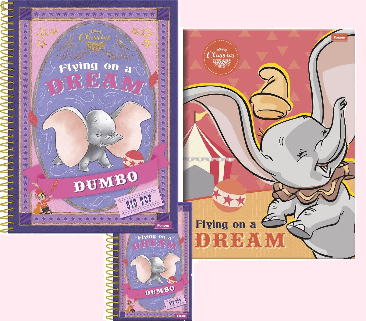 O encantador elefante Dumbo, que retorna aos cinemas nesta semana, é destaque na linha Disney Classics 2019 da Foroni!