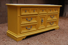 Custom Yellow and Gray Dresser