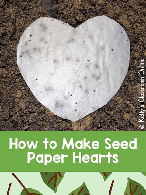 Learn how to make seed paper from tissue paper, white glue, seeds, and glitter. Fun Earth Day activity or addition to your science lessons about seeds