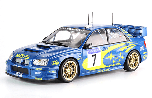 LES PLUS GRANDES VOITURES DE RALLYE 1/18 Subaru Impreza WRC 2003 P. Solberg