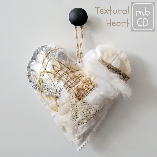 Textural Heart by www.madebyChrissieD.com