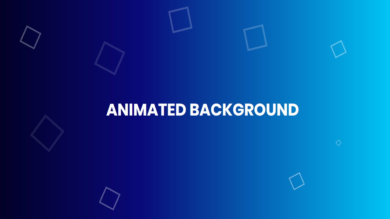 Animated Background with Pure CSS and Html - Divinector