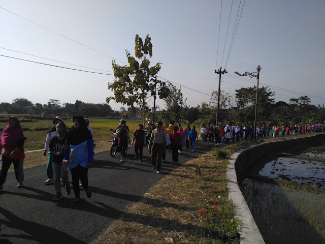 Peringati Kemerdekaan RI, Muspika Kebonarum Adakan Jalan Sehat Bersama Warga