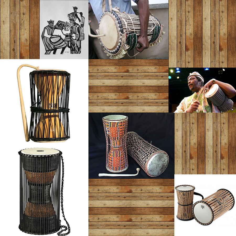 Afro Africa Talking drums Tambores Falantes Nigéria