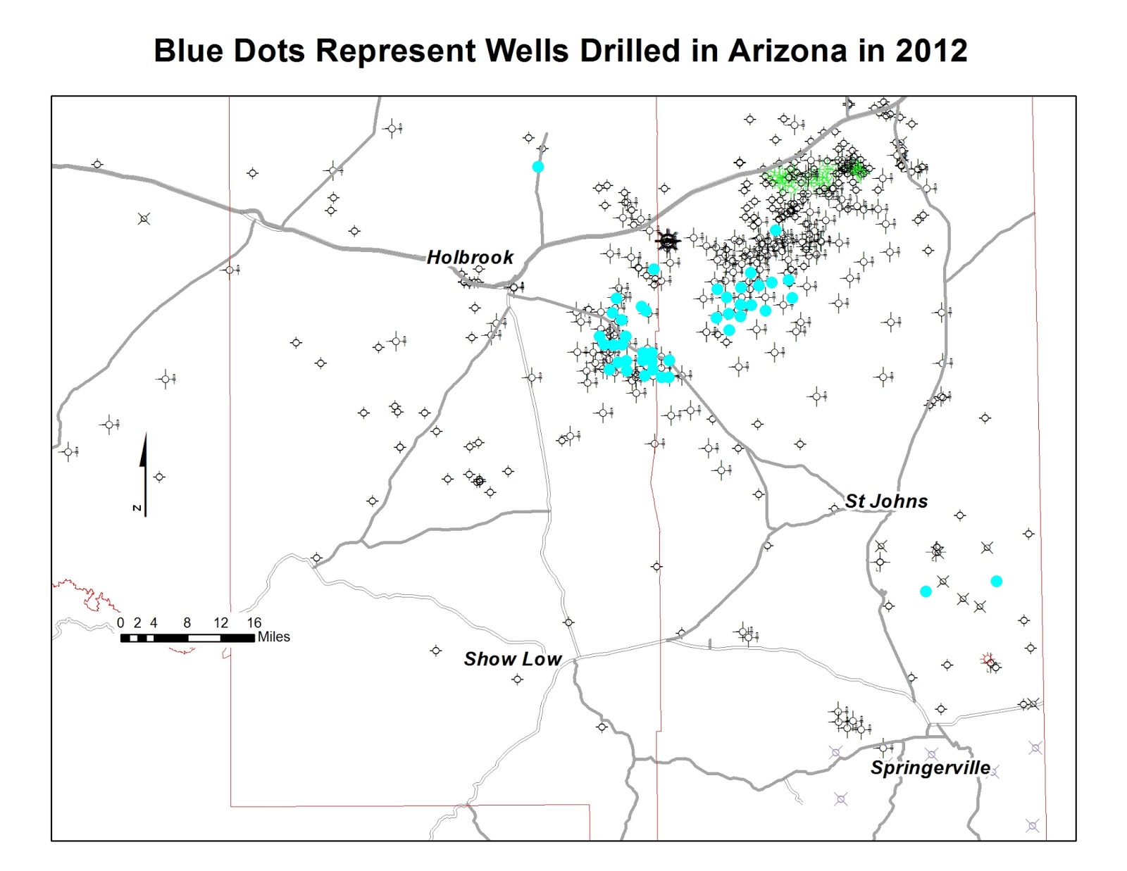 Arizona Geology Wells drilled in Arizona in 2012