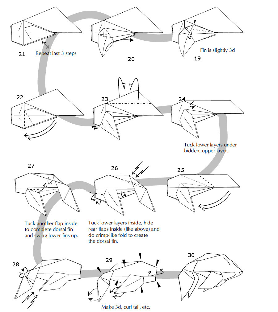 Tutorial Origami Ikan Koi Tutorial Origami Handmade