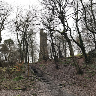 Stairs leading up to Scott Tower on Corstorphine Hill, Edinburghg by Kevin Nosferatu