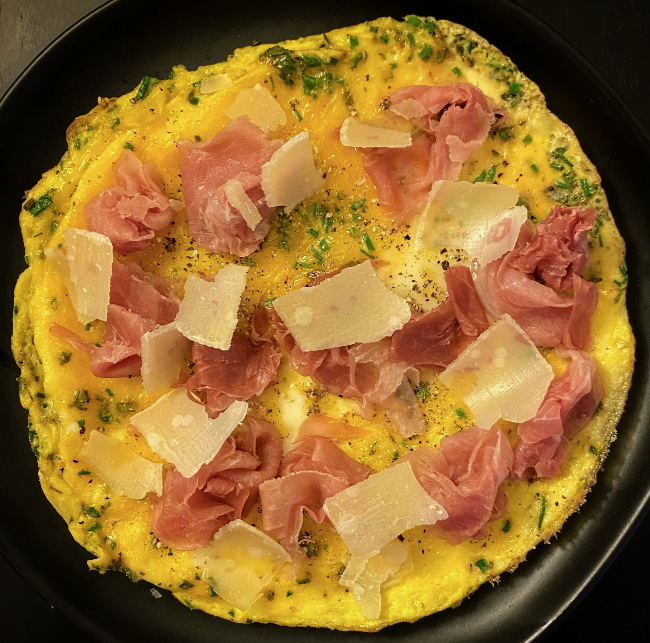 FiveHerbed Frittata with Prosciutto and Parmesan