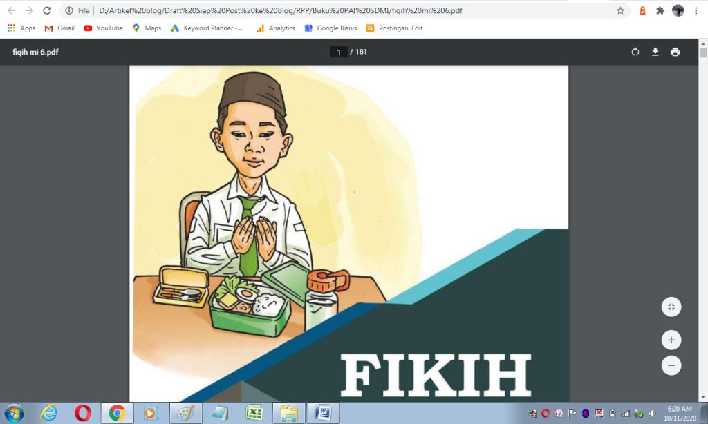 Buku Fikih Kelas 6 Sd Mi Sesuai Kma 183 Tahun 2019 Antapedia Com